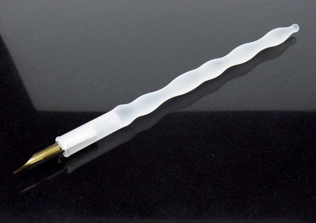 Plain frosted glass dip pen